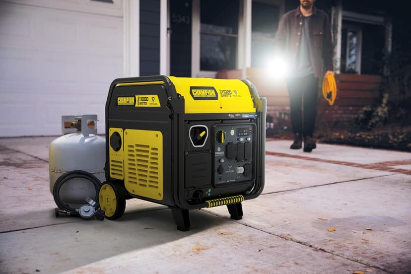 Champion Power Equipment 11,000-Watt Wireless Remote Start Tri Fuel Home Backup Portable Inverter Generator with Quiet Technology and CO Shield®