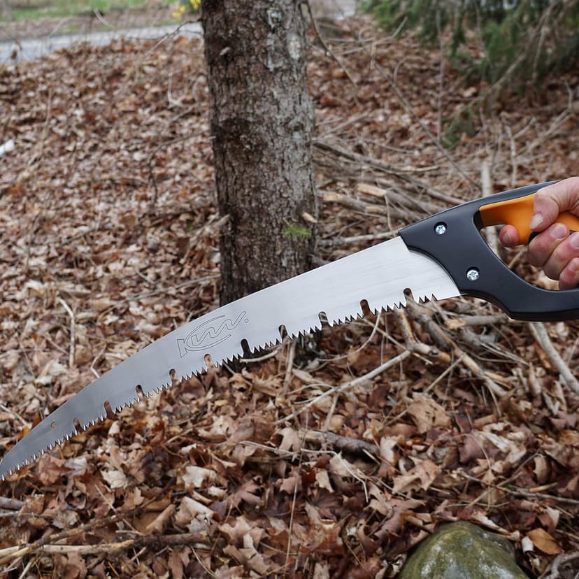 Kings County Tools Large Arborist Raker-Tooth Fast Cutting Pruning Saw | Green Wood Ready | Ergonomic Cushioned Handle | 20” Blade for Large Branches