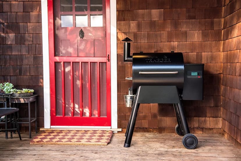 Traeger Grills Pro 575 Wood Pellet Smoker and Grill, WiFi and App Enabled Electric Smoker, 6-in-1 BBQ and Pellet Grill, 572 Square Inches of Grilling Area, 500 Degree Max Temperature, Black Finish