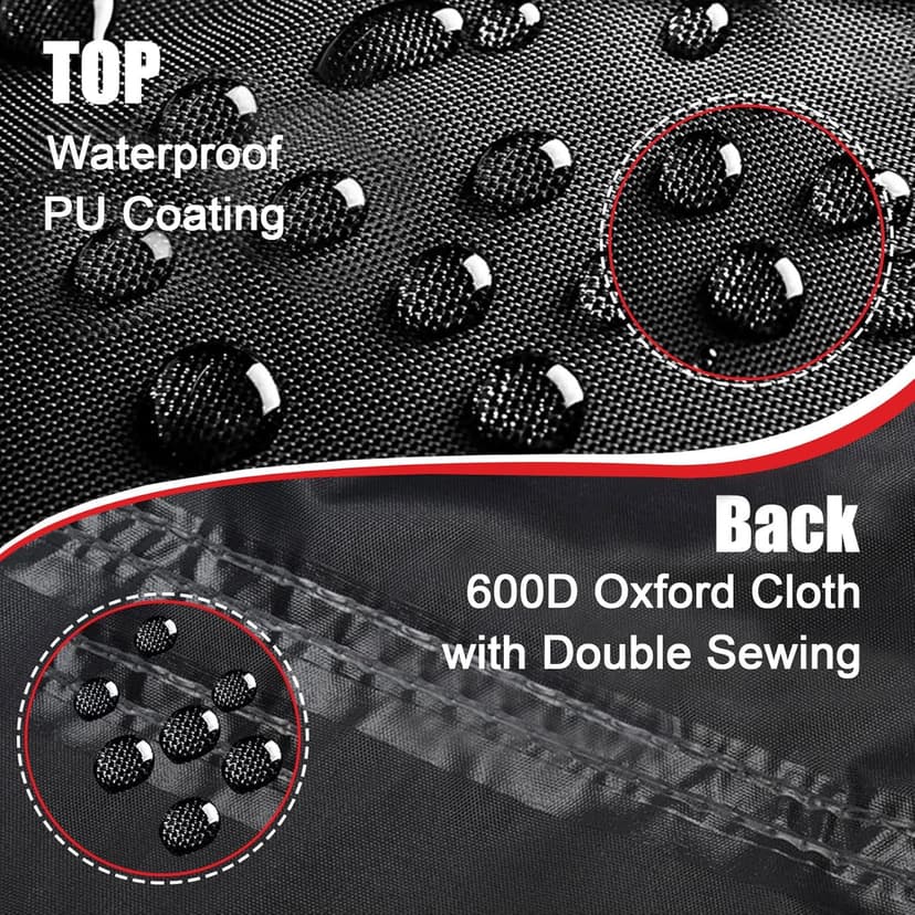 Push Lawn Mower Cover - Walk Behind Lawn Mower Covers Waterproof Heavy Duty, 600D Outdoor Push Mower Cover Universal with Storage Bag for Greenworks, EGO, Craftsman, Husqvarna, Honda and More
