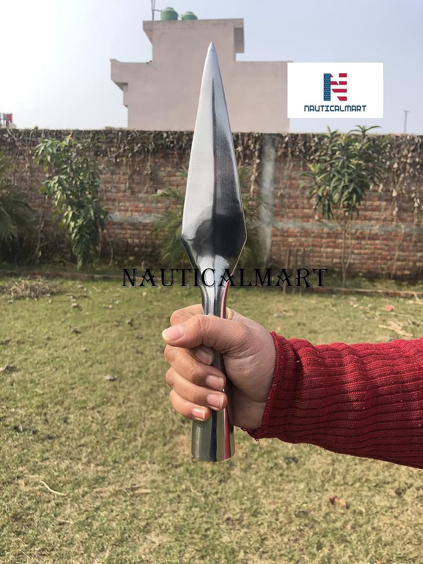 NauticalMart Steel Medieval Roman Spear Point - Infantry Armoury