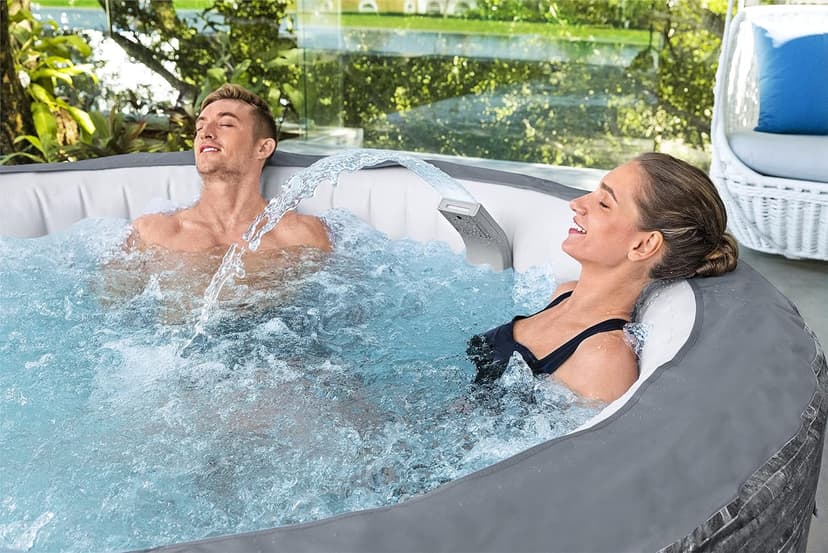 Bestway SaluSpa Waterfall Feature with LED Lights | Built-in Lights with 7 Color Modes | Compatible with Most Bestway Inflatable and Portable SaluSpa Hot Tub Spas