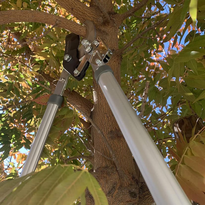 Ratcheting Extendable Bypass Lopper for Gardening - Heavy Duty Ratchet Lopper 39½" Extendable Long Handle – Chops Through 1-3/4” thick Branches – Ideal for All Gardening Enthusiasts - L8230