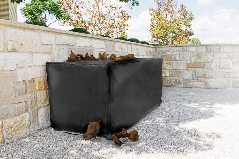 Sturdy Covers Deck Box Defender Cover - All-Season Outdoor Deck Box Cover (Black, Large)