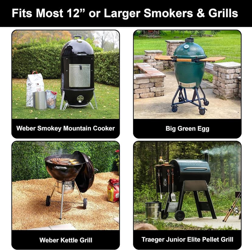 Sorbus® Non-Stick Rib Rack - Porcelain Coated Steel Roasting Stand – Holds 4 Rib Racks for Grilling & Barbecuing - Perfect BBQ Accessories for Smoker and Grill - Durable and Convenient Design (Black)