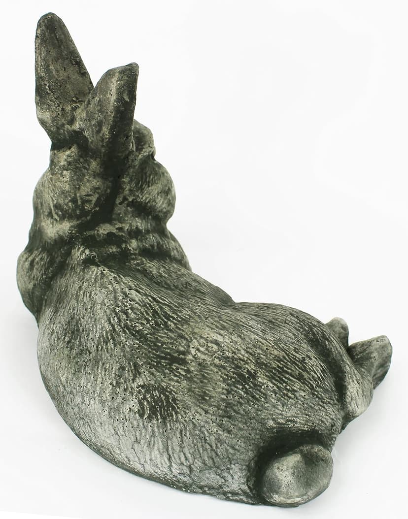 Laying Rabbit Concrete Statue Garden Outdoor Yard Cement Bunny Stone Statues Art
