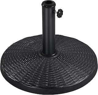 Yaheetech 22 lbs Heavy Duty Outdoor Umbrella Base 18" Round Patio Umbrella Stand Market Umbrella Base for Garden & Lawn, Black