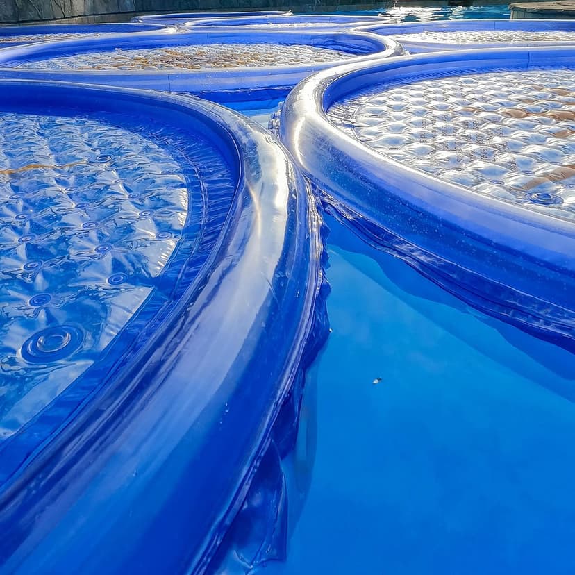 Solar Sun Rings UV Resistant Above Ground Inground Swimming Pool Hot Tub Spa Heating Accessory Circular Heater Solar Cover, SSRA, Sunburst (6 Pack)