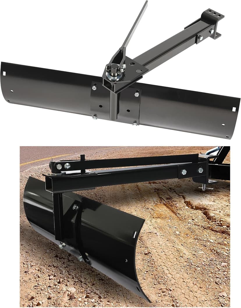 KUAFU 39.75" 3 Point Sleeve Hitch Rear Blade Compatible with ATV UTV Garden Tractors Lawn Mower Tractor Attachments Behind Rear Sleeve Hitch Tow Blade