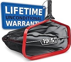 ProTuff 19" Fine Pool Net – Comes Cleans 3X Faster Than Vacuums – Wide Pool Skimmer with Deep Bag for Easy Maintenance – Skimmer Net for Leaves, Bugs & Other Debris