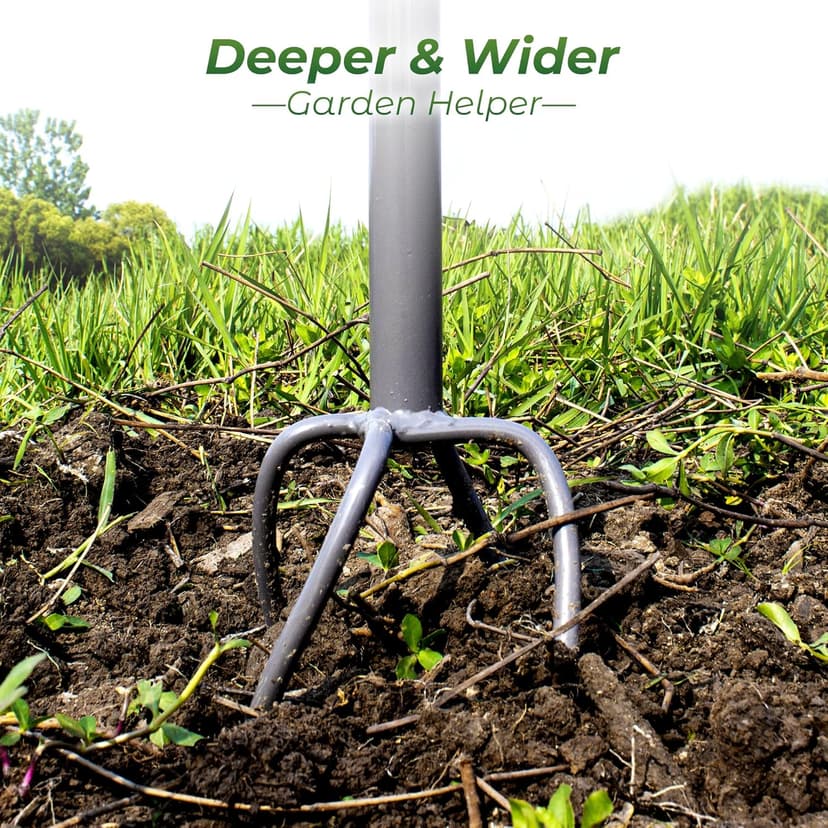Walensee Upgrade Twist Tiller Manual Hand Tiller Garden Claw Cultivator with a Removable Big Claw, Garden Claw Tool Long Handle Steel Tiller Lawn Aerator Soli Lossener for Gardening Bed and Plant Box