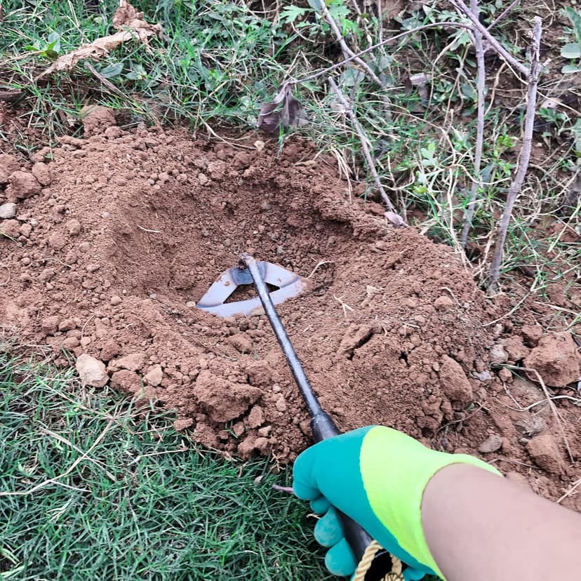 Pack of Gardening Tools Weeding Tool and Garden Hoe Weed Removal Tool with Blade Quick Weeder and Gardening Gloves (Hollow Hoe + Weeding Sickle)