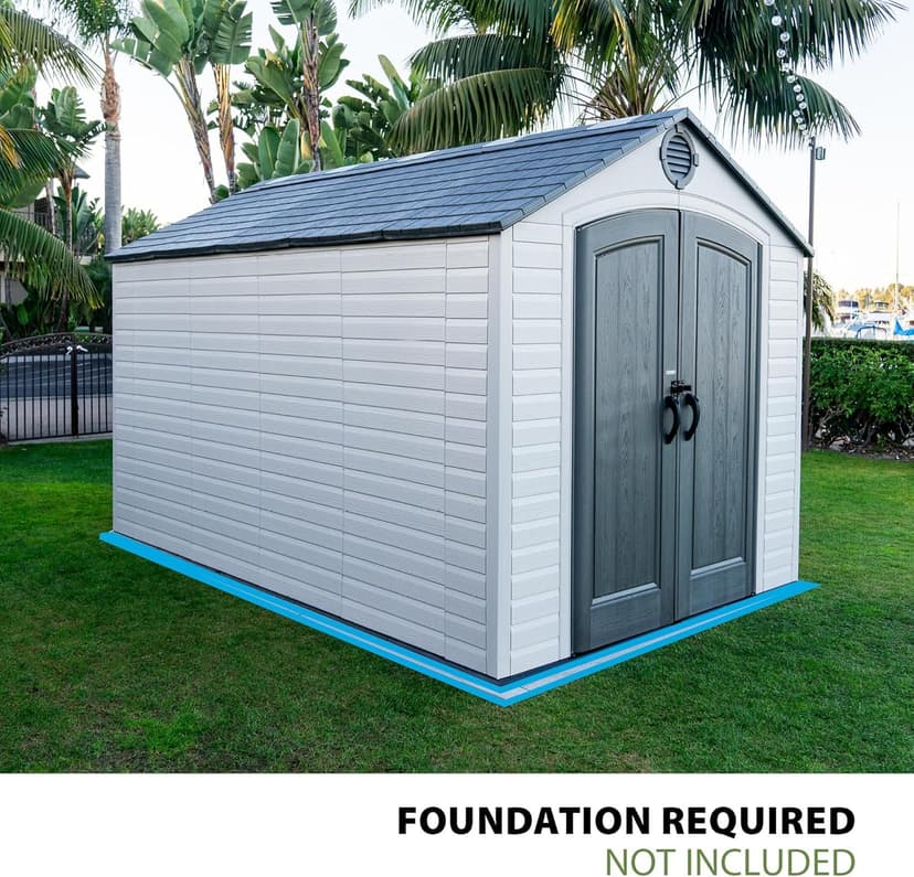 Lifetime Outdoor Storage Shed, 8 x 12.5 Foot
