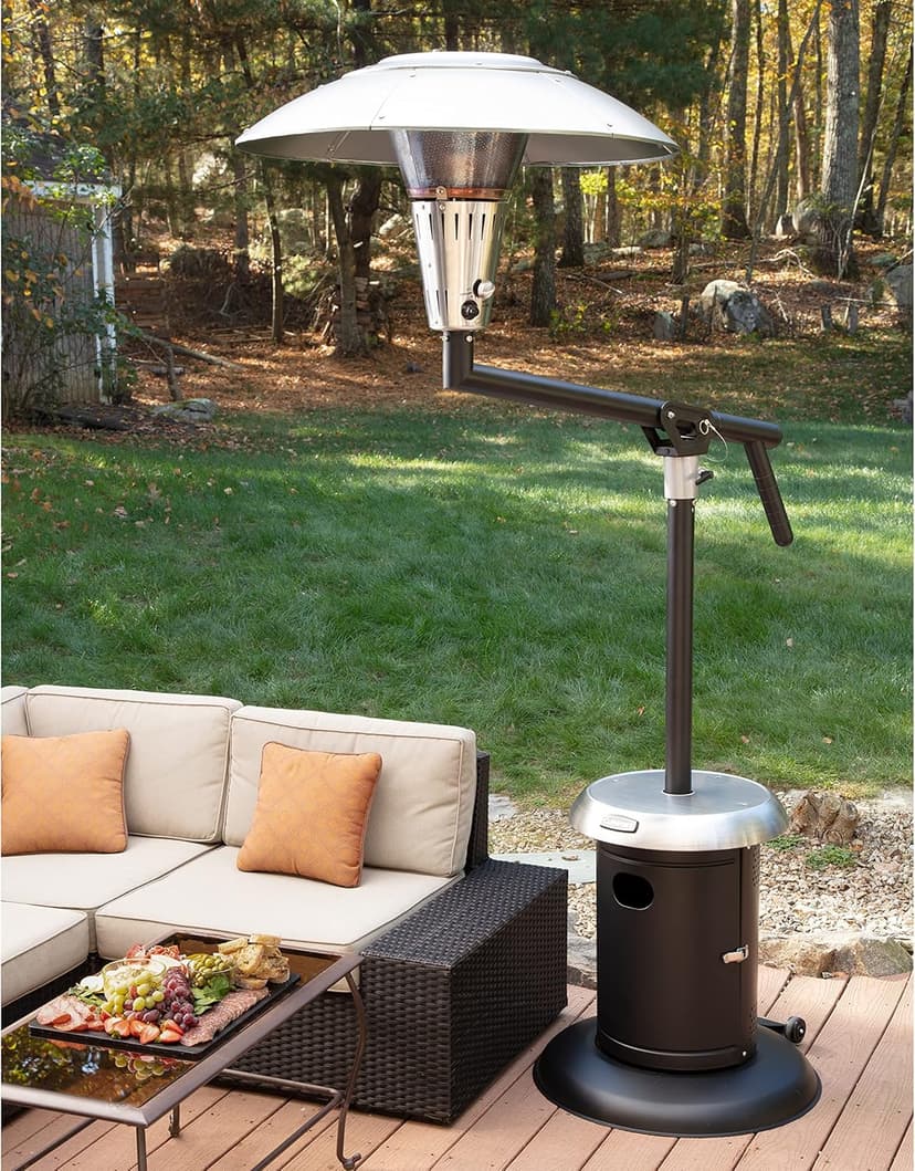 Cuisinart COH-400 Perfect Position Overhead Propane Patio Heater, Extra Large 33" Heat Shield