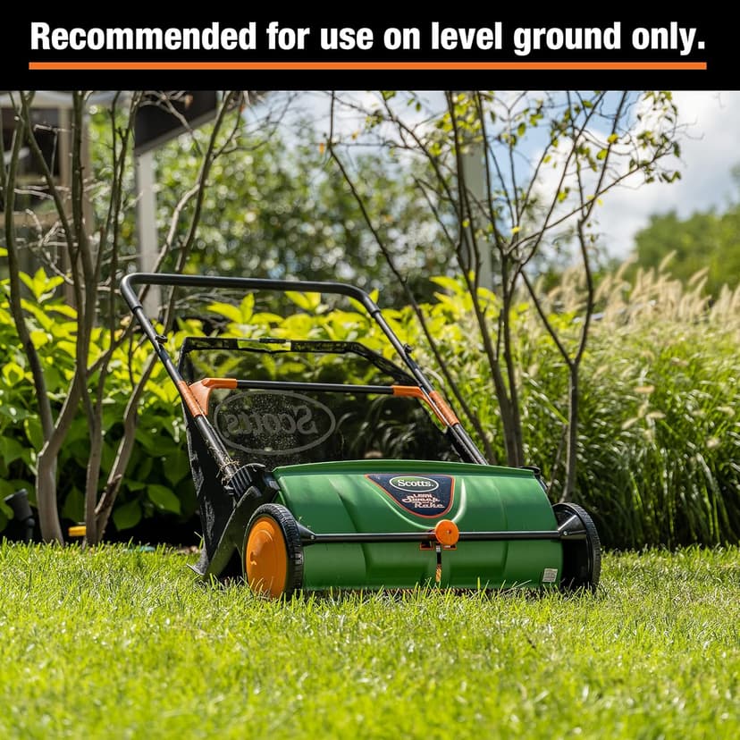 Scotts Outdoor Power Tools LSW70026S 26-Inch Push Lawn Sweeper, Black/Green