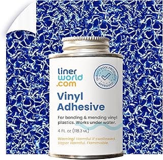 Swimming Pool Liner Patch Repair Kit with Extra Large 2'x2' Liner Sample Patch and 4oz Glue by LinerWorld