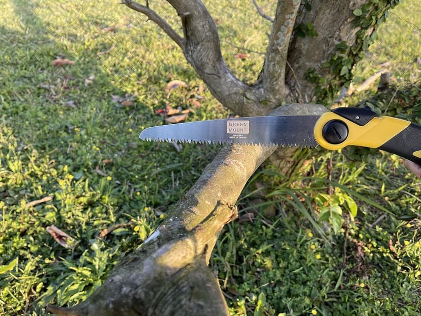 GREEN MOUNT Folding Hand Pruning Saws 9 inch for Tree Branch Cutter, Camping Saw Cutting Wood