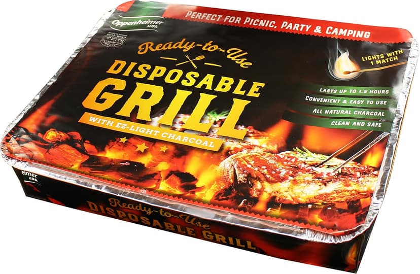 Disposable Charcoal Grill On-The-Go Ready to Use Easy to Light Kosher (2)
