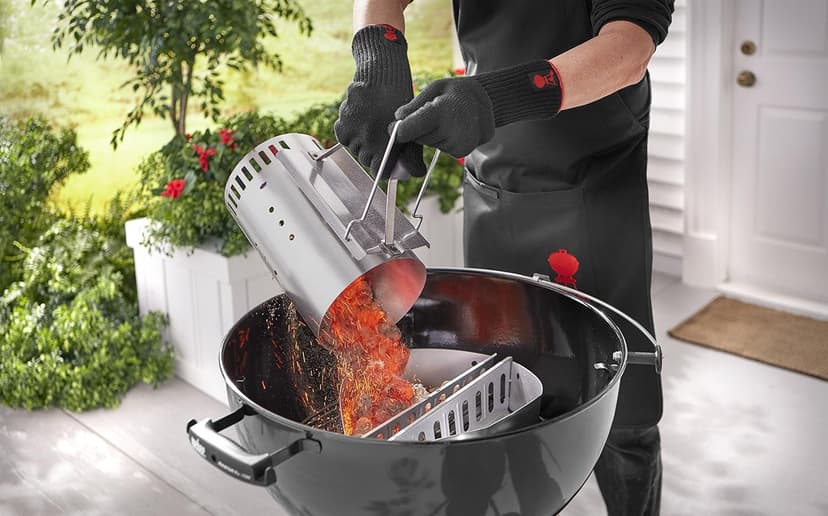 Weber Rapidfire Chimney Starter, Standard, Silver