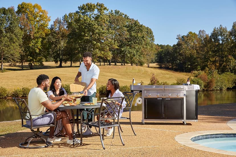 Char-Broil Medallion Series Amplifire Infrared Technology Vista 3-in-1 Stainless Steel Outdoor Kitchen - 463259423