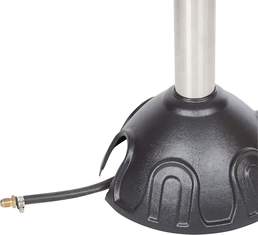 Fire Sense 61445 Natural Gas Patio Heater 45,000 BTU With Electric Ignition System For Residential - Stainless Steel