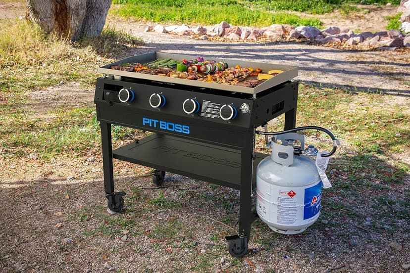 PIT BOSS 10962 4-Burner Gas Griddle, Black