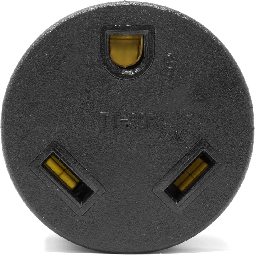 WEN GNA030, NEMA L5-30P Twist-Lock Power Plug to TT-30R Ready Outlet 120V 30-Amp 3600-Watt Generator to RV Adapter, Black