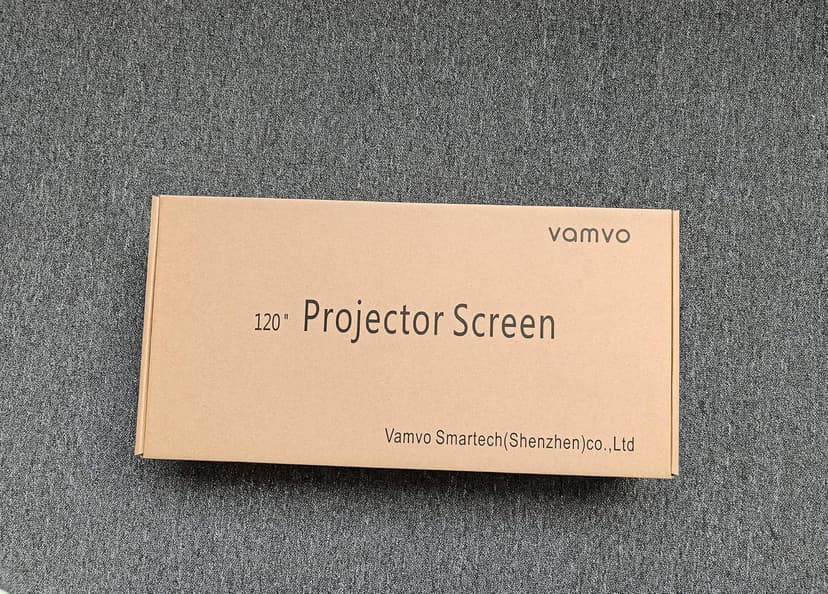 Projector Screen Outdoor, Vamvo Portable Projectors Screen with Aluminum Alloy Stand 120" Foldable Screens, 10 Feet Indoor Movie Screens with Carrying Bag for Home Theater Backyard Movie Night