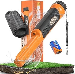 Fully Waterproof Handheld Metal Detector Pinpointer for Adults and Kids, Small Pin Pointer Wand. LCD Display, High Accuracy, 3 Alert Mode, Professional for Gold,Coins on Beach, Underground