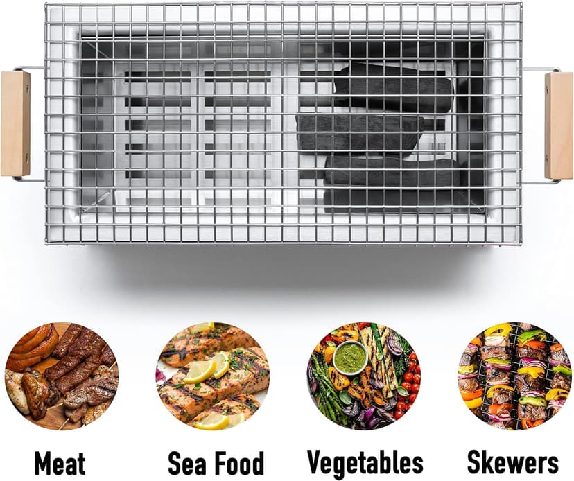 MG-168 Yakitori Tabletop Charcoal Grill-Mini Japanese Style Hibachi