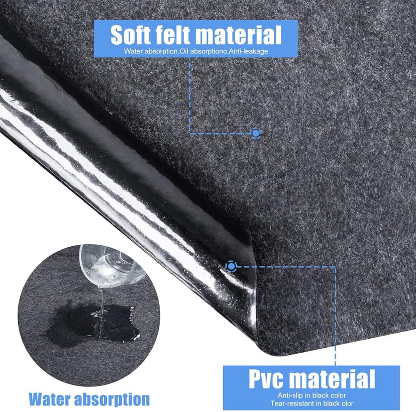 80 * 80 inch Inflatable Hot Tub Mat, Outdoor Indoor, Waterproof Slip-Proof Backing, Absorbent Spa Pool Ground Base Flooring Protector for Hot Tub