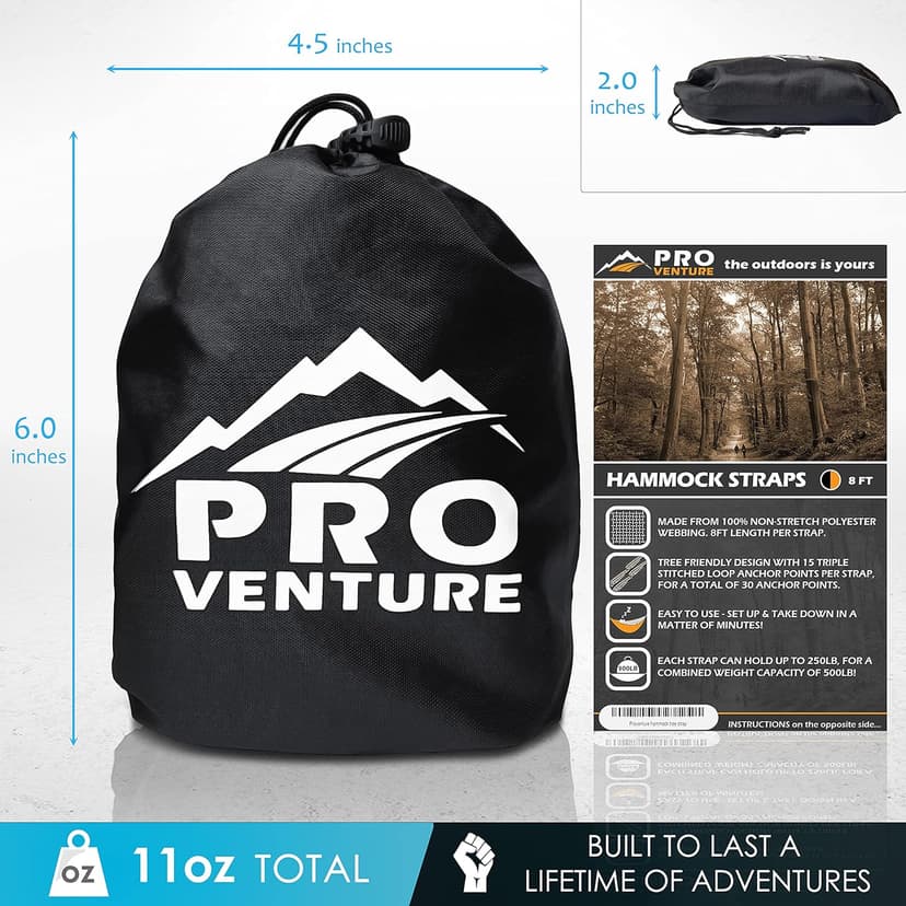 Hammock Straps and 2 Carabiners, 30+2 Loops, 1200lbs Breaking Strength (500lbs Rated) | 100% Non-Stretch, Lightweight, Portable Camping - Quick, Easy Setup | Heavy Duty + Tree Friendly
