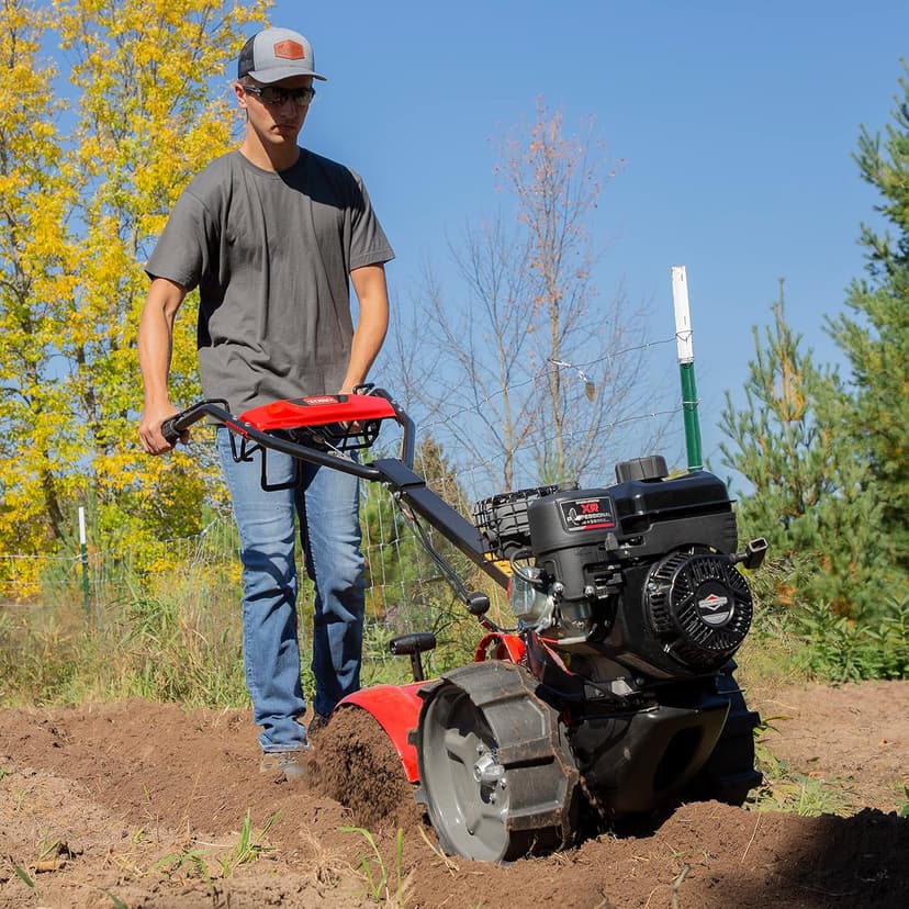 Toro Dual Direction Rear Tine Tiller, 127cc Briggs & Stratton 4-Cycle Engine, Airless Tires, Instant Reverse, Heavy Duty Stamped Steel Tines, Simple Shifting, Model: 58603