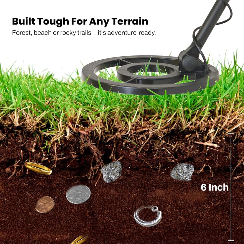 Bounty Hunter TK4 Tracker IV Metal Detector with Waterproof 8-Inch Coil, Versatile Detection Modes, Durable Construction, and Easy-to-Use Controls for All-Terrain Treasure Hunting Adventures