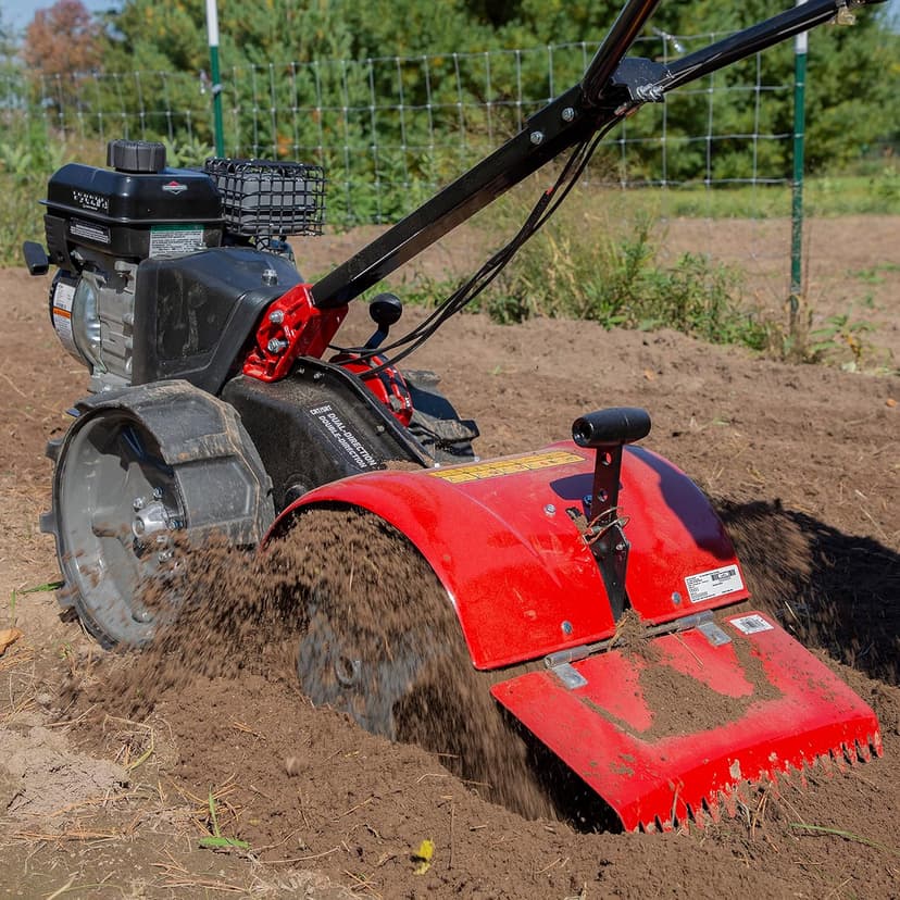 Toro Dual Direction Rear Tine Tiller, 127cc Briggs & Stratton 4-Cycle Engine, Airless Tires, Instant Reverse, Heavy Duty Stamped Steel Tines, Simple Shifting, Model: 58603