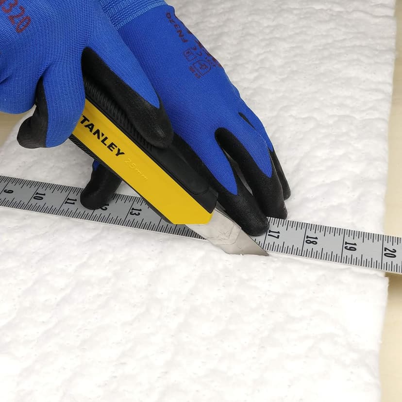 Lynn Manufacturing Ceramic Fiber Insulation, 1" Thick x 12" x 24", 2400F Fireproof Insulation Blanket, 3023E