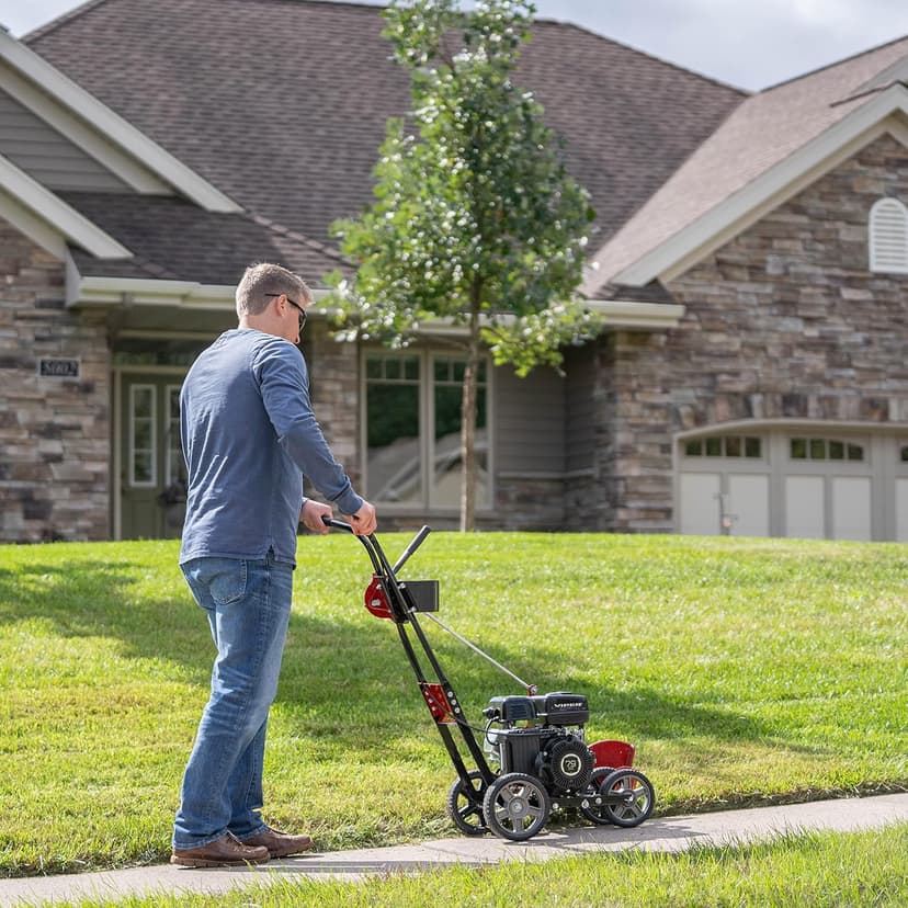 Toro Walk-Behind Edger, 79cc 4-Cycle Engine, Adjustable Cutting Height, Adjustable Cutting Angle, Balanced Four Wheel Design, Quick Cutting Tri-Tip Blade, Model: 58610