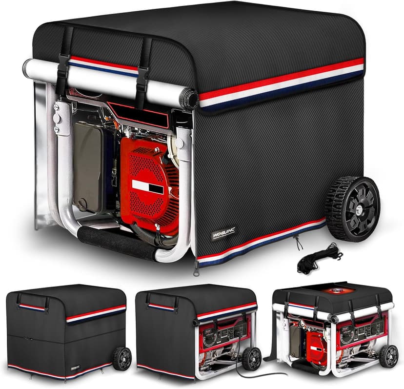 900D+210D Thickened Generator Cover. Top can be Opened to Add Fuel. 32x24x24 Inches. All-round protection. Black.