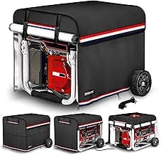 900D+210D Thickened Generator Cover. Top can be Opened to Add Fuel. 32x24x24 Inches. All-round protection. Black.