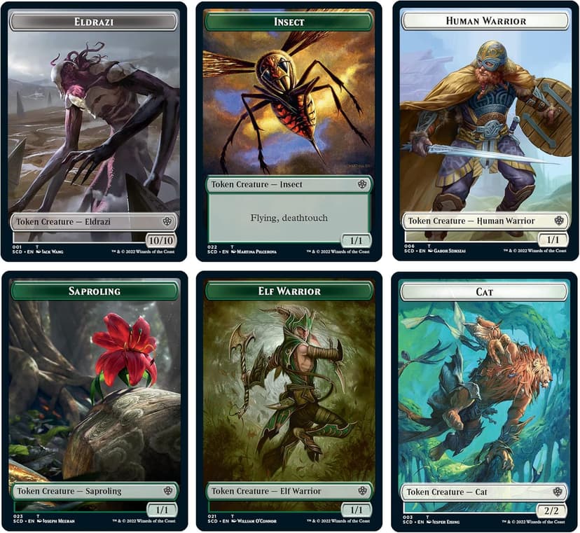 Magic: The Gathering Starter Commander Deck - Token Triumph (Green-White) | Ready-to-Play Deck for Beginners and Fans | Ages 13+ | Collectible Card Games