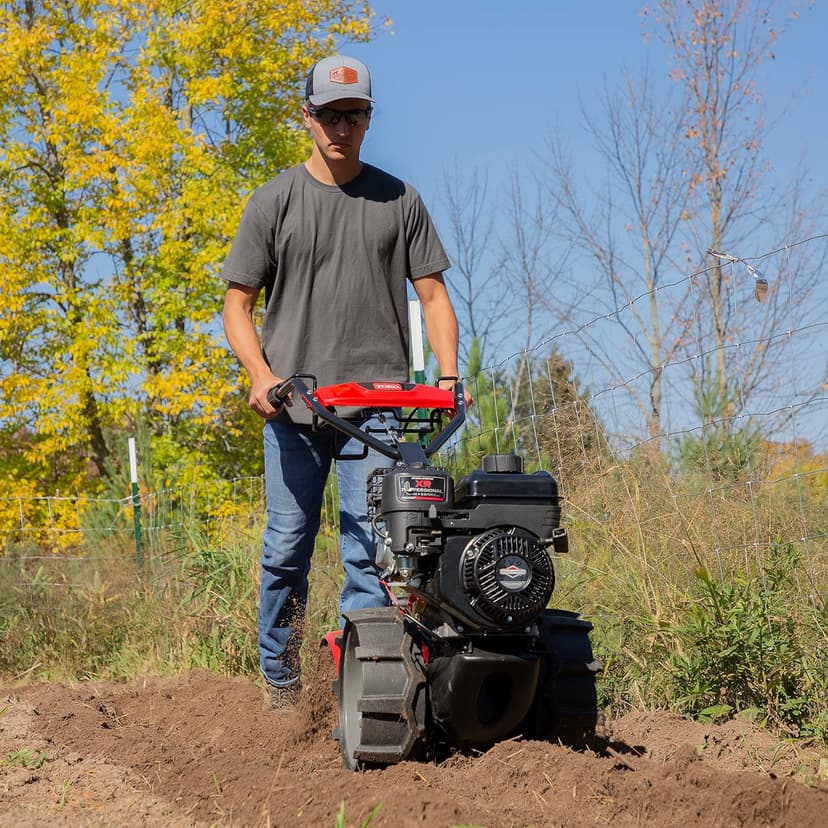 Toro Dual Direction Rear Tine Tiller, 127cc Briggs & Stratton 4-Cycle Engine, Airless Tires, Instant Reverse, Heavy Duty Stamped Steel Tines, Simple Shifting, Model: 58603