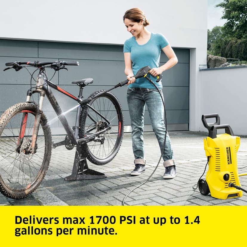Kärcher Pressure Washer, K2 Power Control, Max 2000 PSI, 25 ft. Hose, 2 Spray Wands - 1.45 GPM