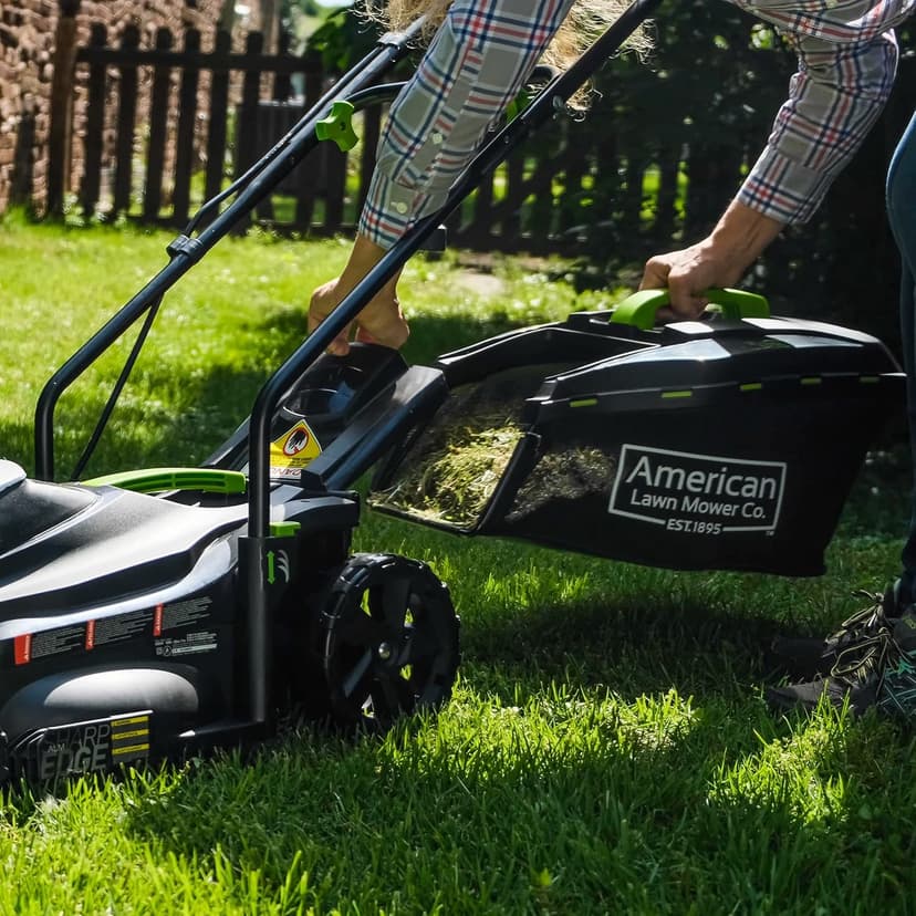 American Lawn Mower Company 50514 14" 11-Amp Corded Electric Lawn Mower, Black