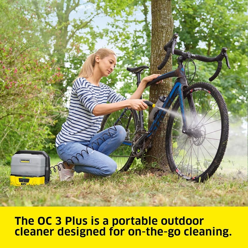 Kärcher OC 3 Plus Mobile Outdoor Cleaner, 1.8 gal. Water Tank, Spray Gun and Hose, Battery Operated, for on-The-go Cleaning, 72 PSI