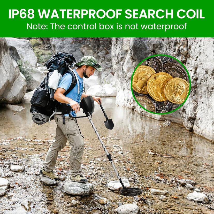 Metal Detector for Adults, for Kids, Waterproof & Underground & Underwater Gold Detector, Gold Metal Detector, Metal Detector Kit, Medal Detector