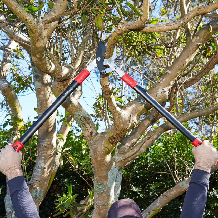 PowerPRO Compound Action 29" Bypass Loppers - Use as loppers for tree trimming, branch cutters, heavy-duty garden pruning tree clippers, lopping shears