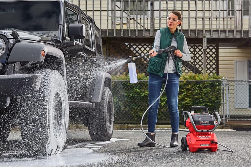 CRAFTSMAN V20 RP Cordless Pressure Washer, 1500 Max PSI, Draws from Any Water Source, Includes (2) 9Ah Batteries and Charger (CMCPW1500N2)