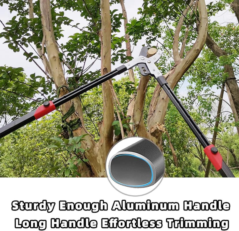 Loppers Branch Cutter Heavy Duty Tree Trimmer, Extendable 28-41" Tree Pruner with Compound Action, Tree Cutter with 2 Inch Clean Cut Capacity Chop Thick Branches Effortlessly