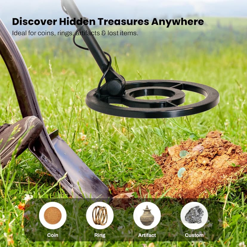 Bounty Hunter TK4 Tracker IV Metal Detector with Waterproof 8-Inch Coil, Versatile Detection Modes, Durable Construction, and Easy-to-Use Controls for All-Terrain Treasure Hunting Adventures