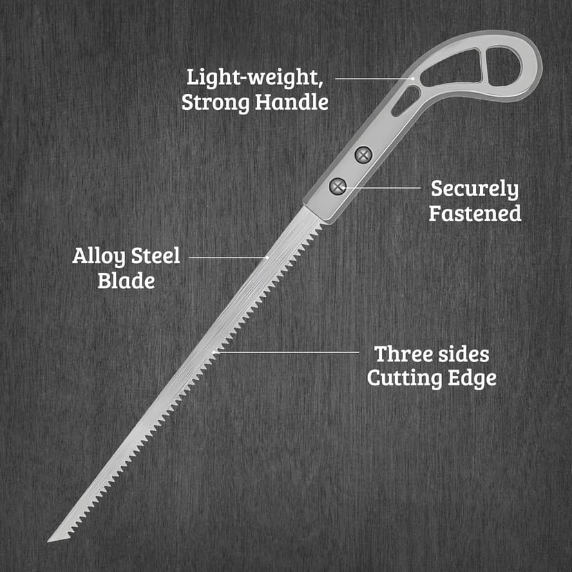 Hand Saw for Trees & Cutting Branches - Pruning Saws with SK5 Steel Blade for Smooth & Precise Cuts - Handsaws for Camping, Gardening, Wood, Hiking, Landscaping & Carpentry - Portable Saw